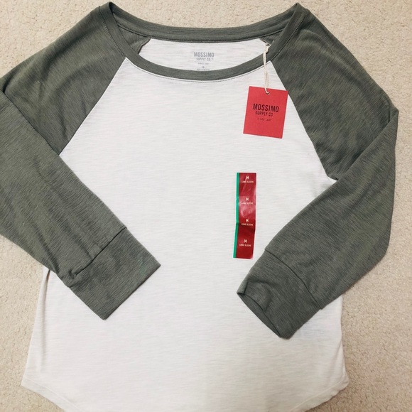 Mossimo Long Sleeve Baseball T-Shirt - Picture 2 of 4